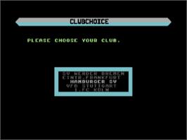In game image of Starbyte Super Soccer / Starbyte Supersoccer on the Commodore 64.